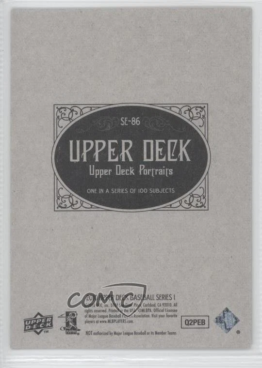 2010 Upper Deck Portraits Evan Longoria #SE-86 - Image 2 of 2