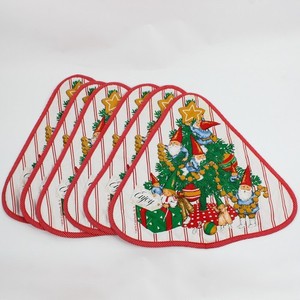 Lot of 6 VTG 1979 Unieboek Christmas Gnome Placemats FLAWED