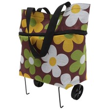  Trolly Bags Shopping with Wheel Cart for Groceries Wheels Foldable