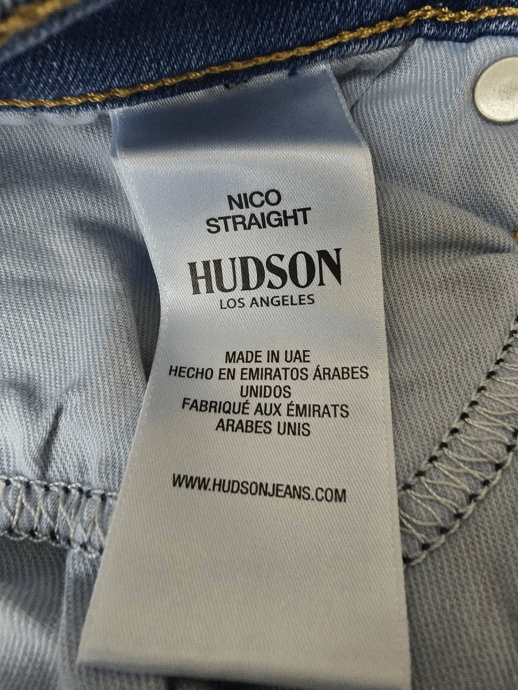 Hudson Nico Jeans Crop Sz 33 New