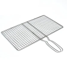 Grilling Basket Steak Meat Veg 1Pcs Fish Grill BBQ Net Grilling Basket Mesh