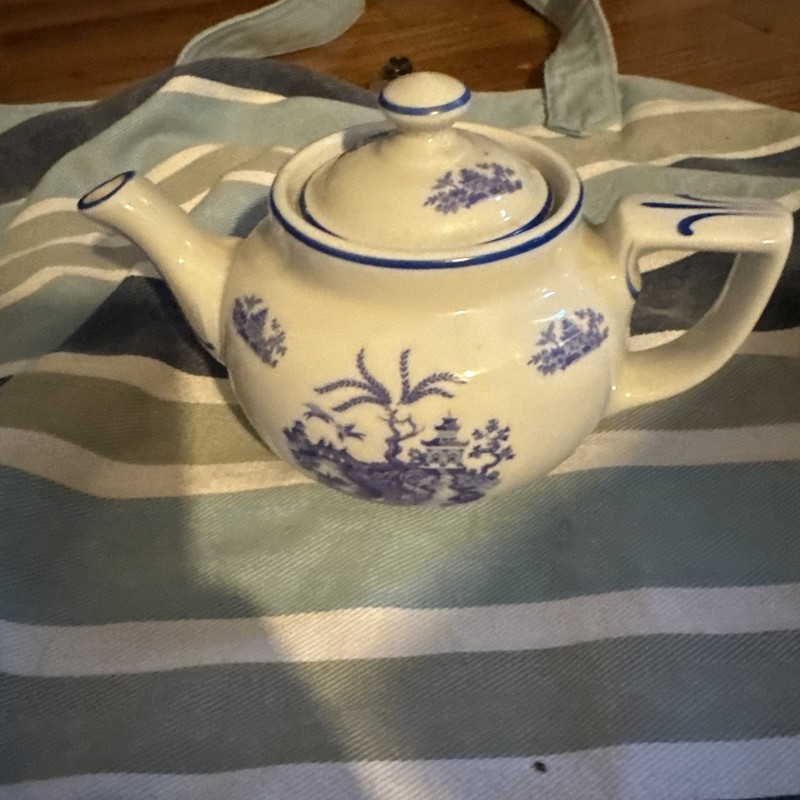 small porcelain teapot