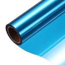 Privacy Window Film, PVC Window Tint, Light Blue Silver(31.5"x9.8 Ft)