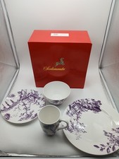 Scalamandre Lenox Toile Tale Dish Set Of 4 Lo...