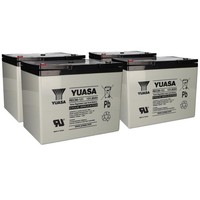 4X Yuasa Blei-Akku REC80-12I Pb 12V / 80Ah Zyklenfest, M6 Innengewinde