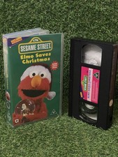 Sesame Street Elmo Saves Christmas VHS Children’s Kids Video Tape 
