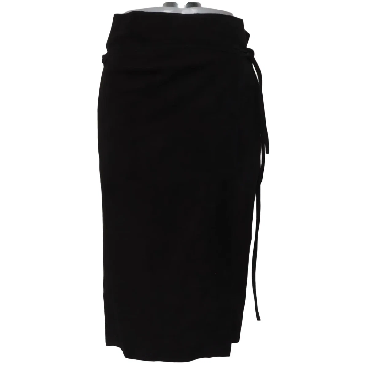 H&M Trend, Wickelrock, Größe: 38, Schwarz, Wildleder/Polyester, Einfarbig #4Y8