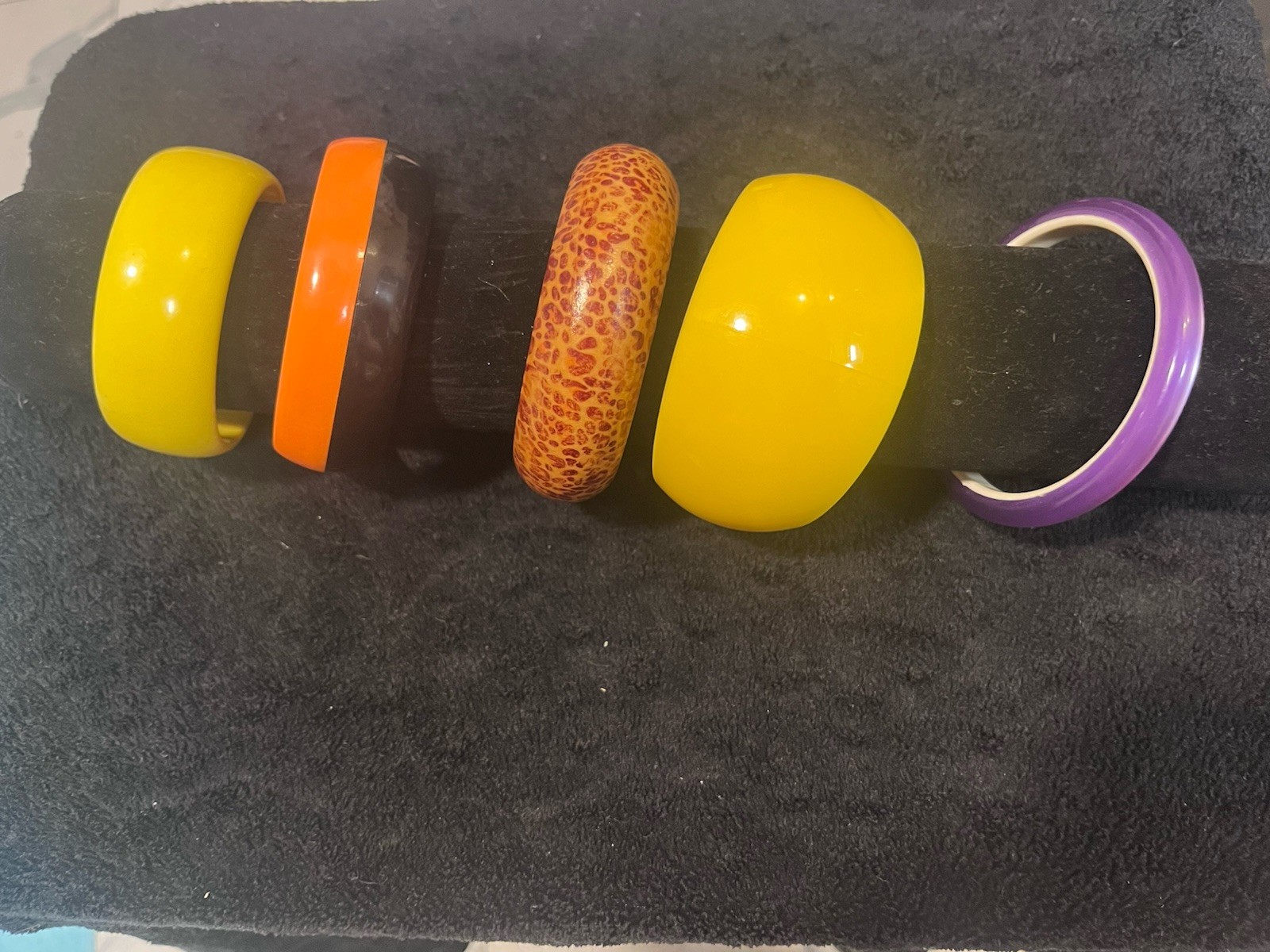 Assorted Vintage Bangle Bracelets Assorted Colors… - image 2