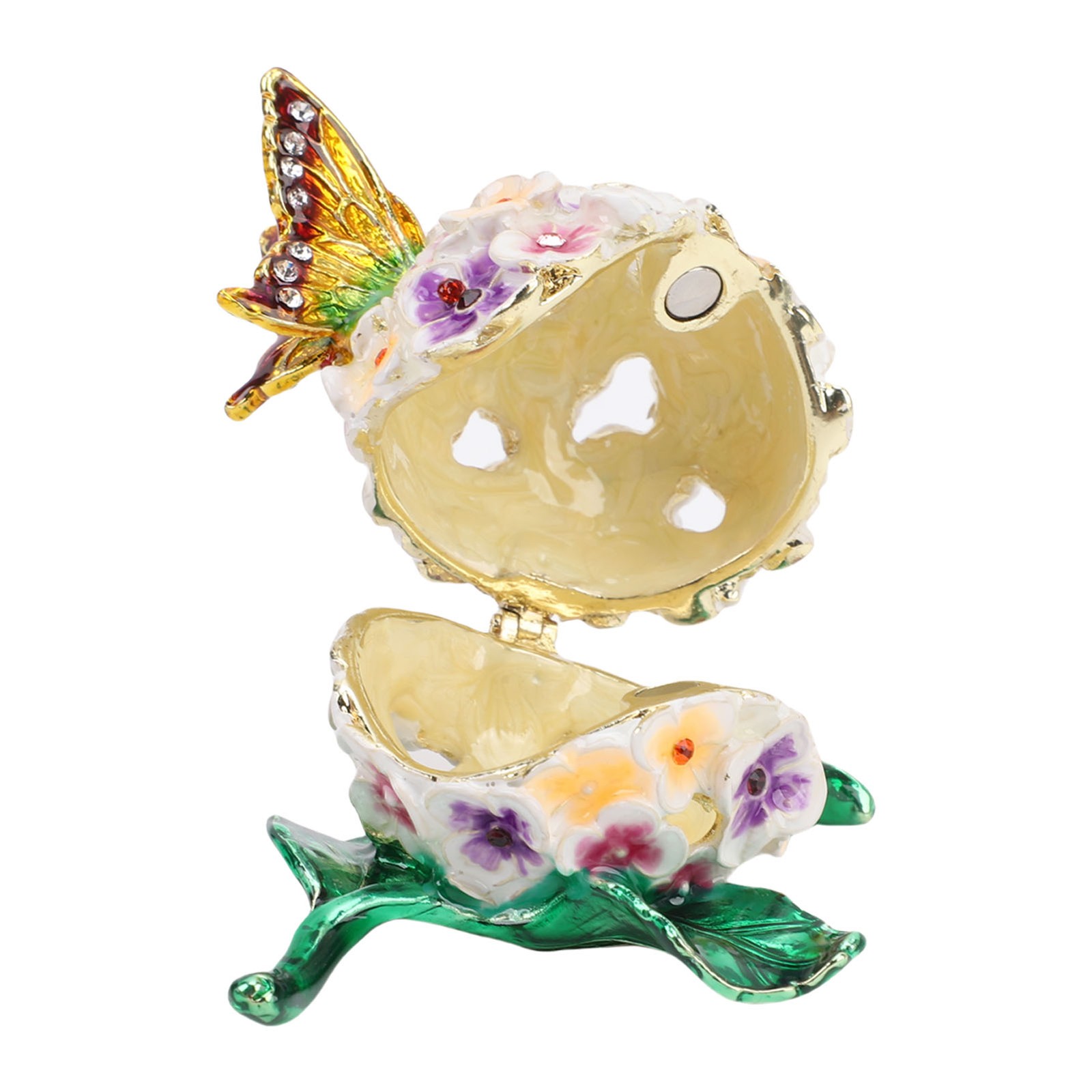 Flower Trinket Box Floral Jewelry Box Top Decor For Rings Earrings