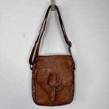 Harbour 2nd Marlies flap crossbody cognac brown leather adjusts to shoulder bag