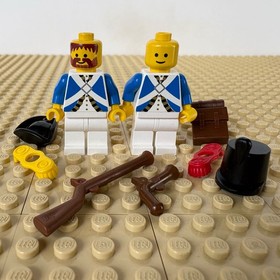 LEGO Pirates: Imperial Officer + Soldier + Sailboat, SHARK 6273 ROCK ISLAND 1991