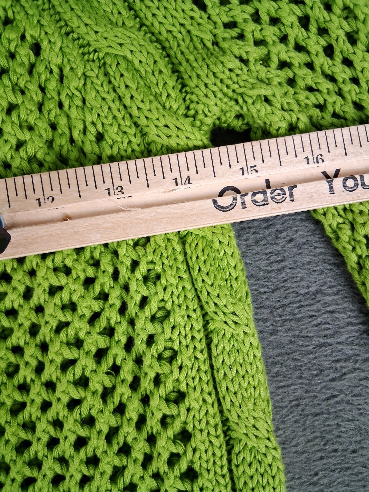 Fenn Wright Manson Sweater Medium Lime Green Open… - image 6