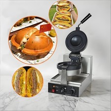 Nonstick UFO Burger Maker Ice Cream Waffle Maker Hamburger Press Machine 1300W