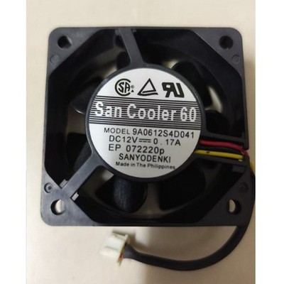 1PCS New   9A0612S4D041 DC12V 0.17A 3-wire cooling fan *yt