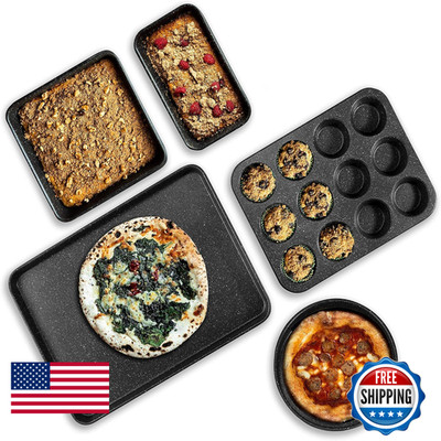 Granitestone Ultra Nonstick Bakeware Set 5 Piece Dishwasher Safe Baking Pans