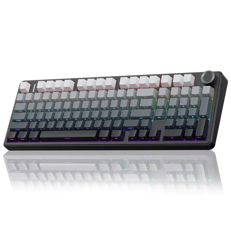 Aula F99 Pro Wireless Mechanical Keyboard, Gradient Grey, Star Vector Switch 95%