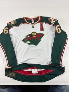 2009 10 Greg Zanon Minnesota Wild NHL Hockey Game Worn Jersey