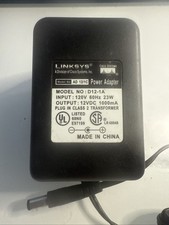 Linksys Power Adapter Cord 12V DC 1000mA 1A for Wireless Router