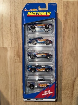 Vintage 1997 Hot Wheels Race Team Series III 3 5-Car Gift Pack Set #18836 Rare
