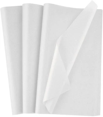 RV PACKAGING White Tissue Paper Sheets Acid Free Gift Wrapping Packing Cushioning 45x70cm