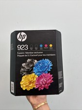 GENUINE HP 923 5-PACK 2 Black, C/M/Y Ink Exp 01/2027 6C3Y8BN Read Description