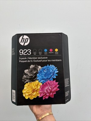 GENUINE HP 923 5-PACK 2 Black, C/M/Y Ink Exp 01/2027+ 6C3Y8BN Read Description
