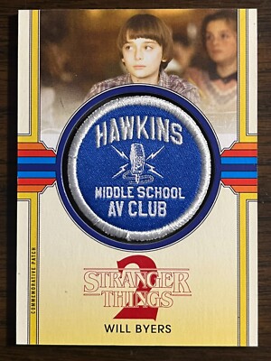 2019 Topps Stranger Things 2 #CP-WAV Will Byers AV Club Patch