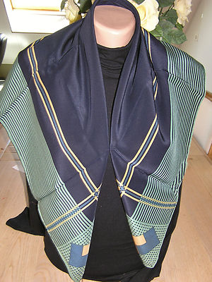 Foulard En Soie 100% Pure - Roulé Main - Couleur Moka - Vintage - Occasion Très Bon état