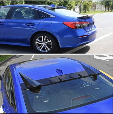 22-23 Für Honda Civic Fe Psm Sty Type R Stil Unlackiert Hinten Dach Spoiler ABS