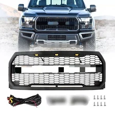 For 2015 2016 2017 Ford F150 F-150 Grill Raptor Style Front Grille Bumper Black