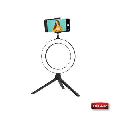 Tsumi 8  Portable LED Ring Light with Phone Holder