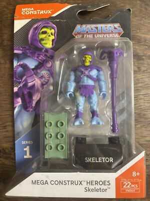 mega construx masters of the universe skeletor series 1 figurine New!