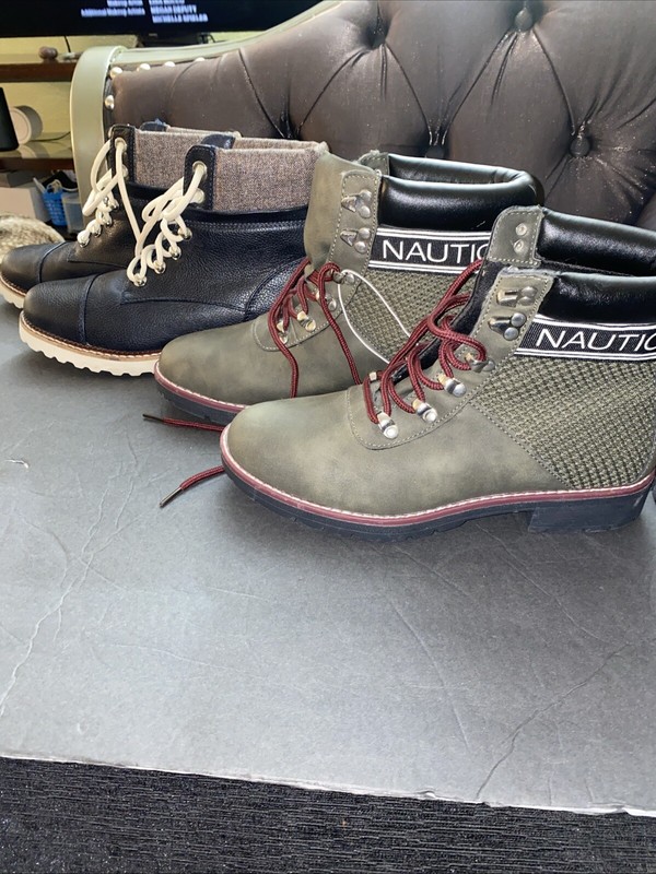2 Nautica Women's Size 8 Green New Phoenix & Blue Used Faylene Hiking Snow Boots