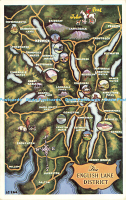 R611933 The English Lake District Karte H Webster