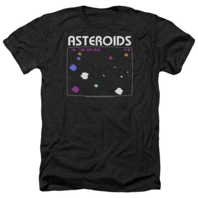 ATARI ASTEROIDS SCREEN Licensed Adult Men's Heather Tee Shirt SM-3XL
