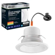 Commercial Electric 4 in. 30 Lighting Options Integrated LED Recessed Light