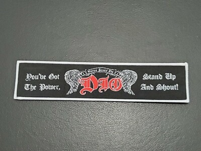 Dio Stand Up And Shout Band patch t-shirts, Jeans Iron on Clothing Woven Badge 