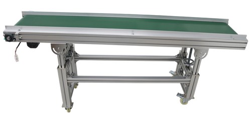 70" x12" Inclined Belt Conveyor Transfer Equipment Aluminum Alloy Stand PVC Belt - Picture 15 of 20