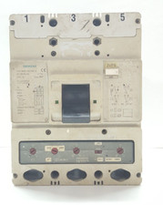 SIEMENS 3VF6 CIRCUIT BREAKER 3 POLE 630 AMPS / TESTED OK