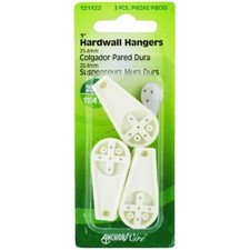 Hillman Anchorwire Plastic Coated Hardwall Picture Hook 25 Lb. 3 Pk