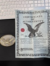 American Eagle Diamond Belt Buckle