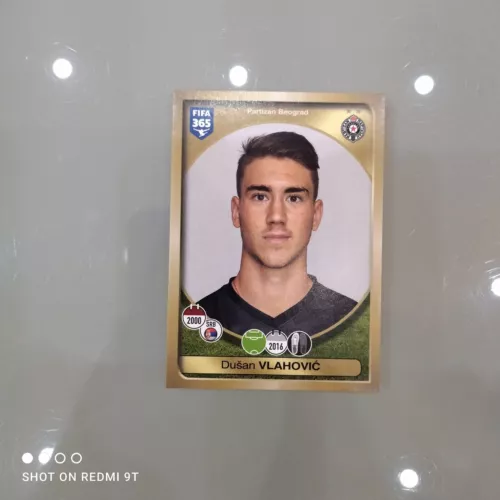 2016/17 Panini VLAHOVIC Rookie Figure No.336 Partizan Belgrade FIFA 365