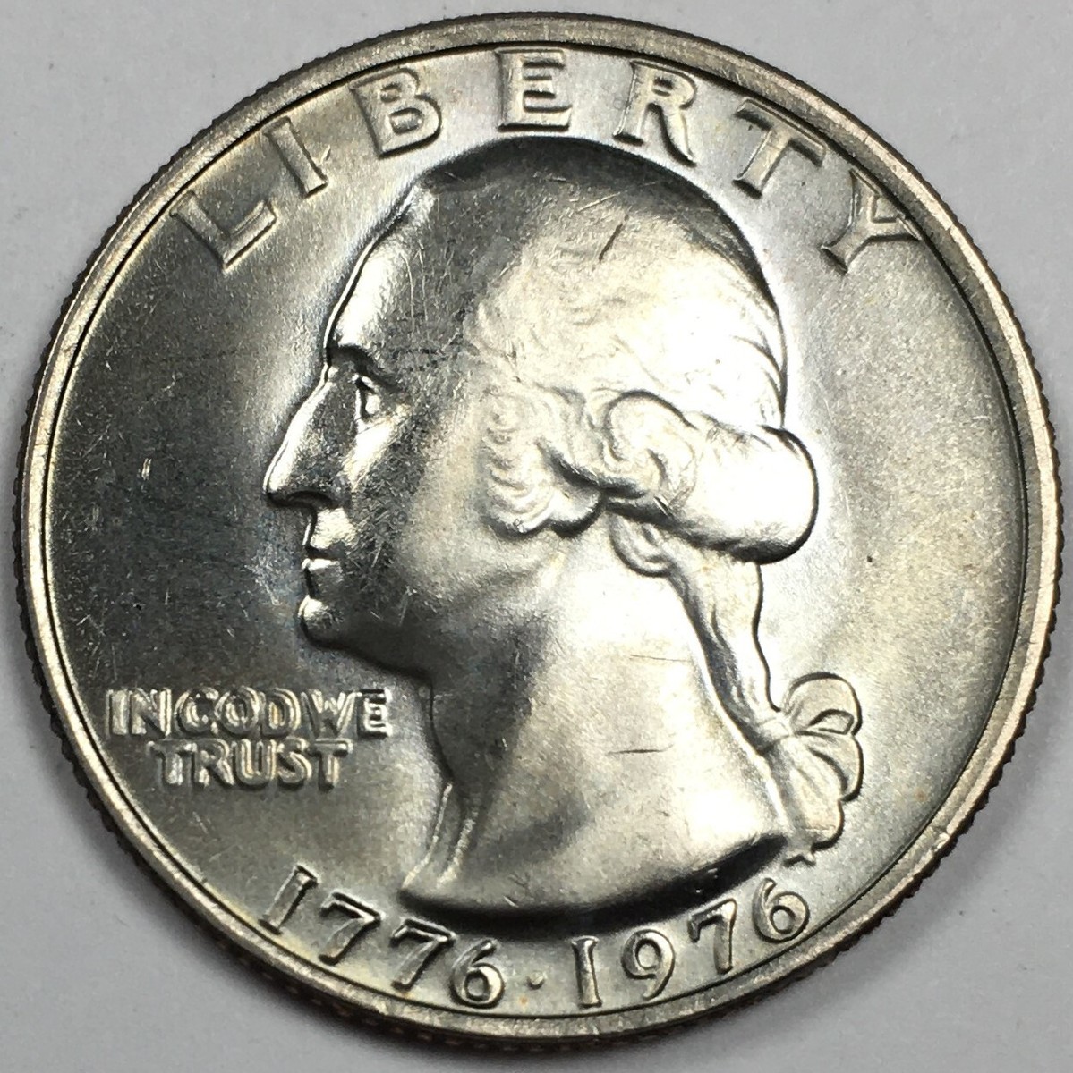 1976-P Bicentennial Washington Quarter - (AU) KM#204