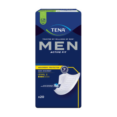 TENA MEN Active Fit Level 2 Inkontinenzeinlagen für Männer (20 Stück)