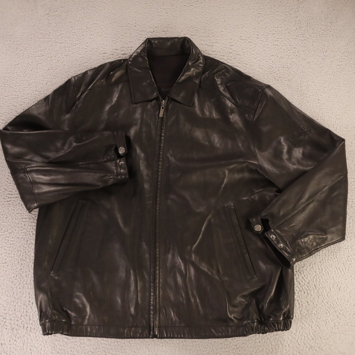 VINTAGE Hummer Jacket Mens 5XL Black 100% Genuine Leather H2 VINTAGE Hummer Jacket Mens 5XL Black 100% Genuine Leather H2