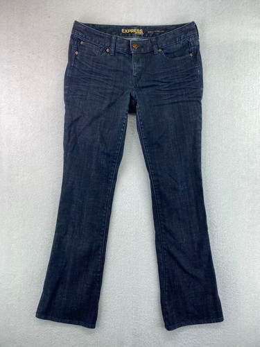 Express Jeans Womens Size 10r Dark Wash 