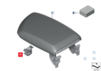 BMW F2x F3x Centre Armrest Lock 51169232069 for sale online | eBay 