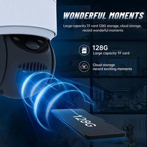 360° Wireless Security Camera PTZ WiFi IP Solar Powered Energy CCTV Outdoor Home - Picture 14 of 17