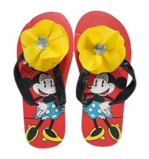 Disney Kids Size 2/3 Minnie Mouse Daisy Duck Flip Flops Sandals Hawaiian Flower
