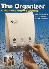 RV Bathroom Shower Soap shampoo conditioner dispenser organizer 3 bottle wall